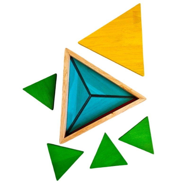 qtoys montessori triangle puzzle toy