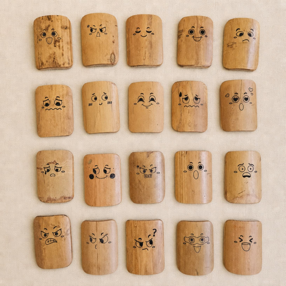 wooden SEL domino set