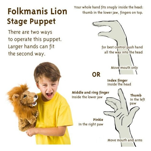 Folkmanis Lion Stage Puppet - image 4