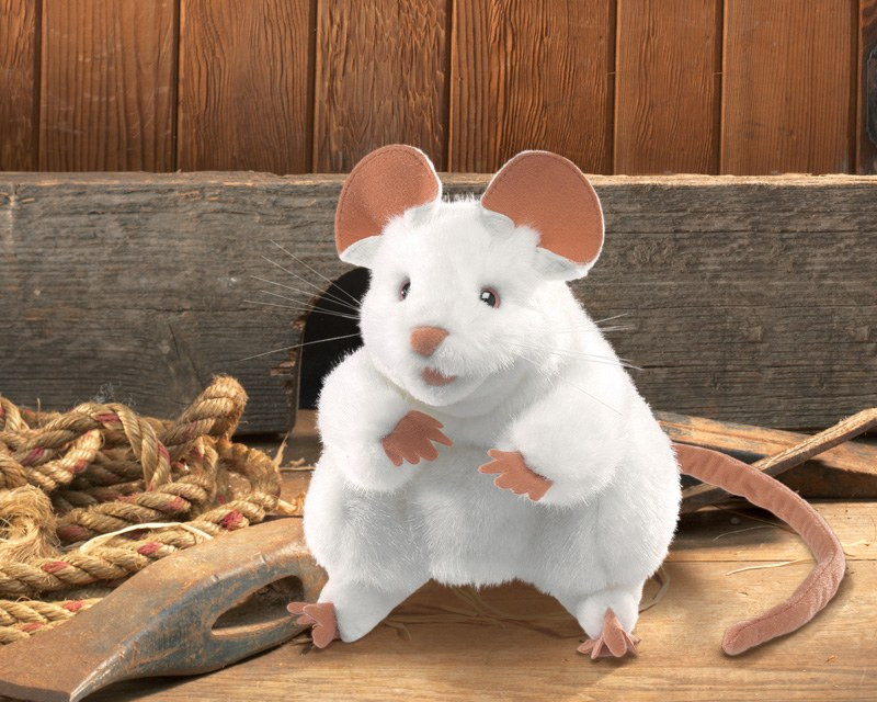 Folkmanis White Mouse Hand Puppet - image 4