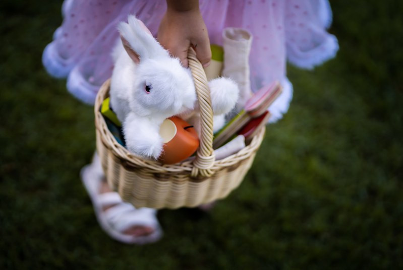 Folkmanis White Bunny Rabbit Puppet - image 9