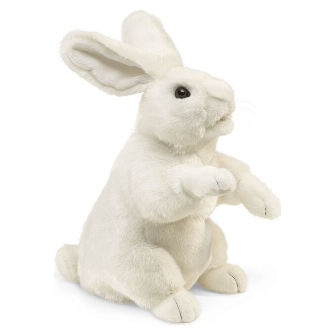 Folkmanis Standing White Rabbit Puppet