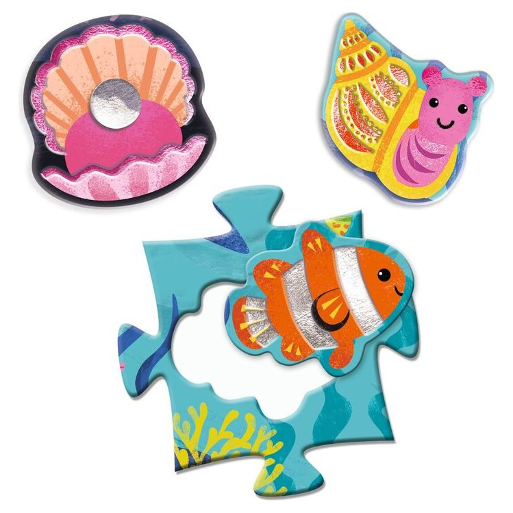 Djeco Tactile Sea 32pc Giant Puzzle - image 5