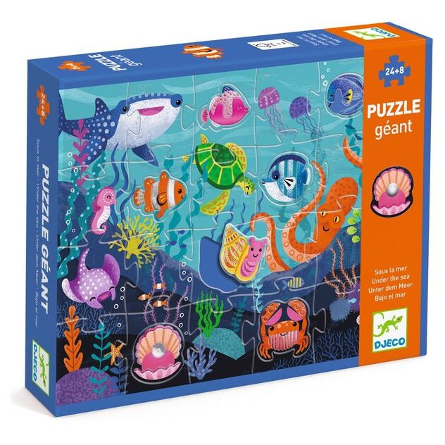 Djeco Tactile Sea 32pc Giant Puzzle - image 6