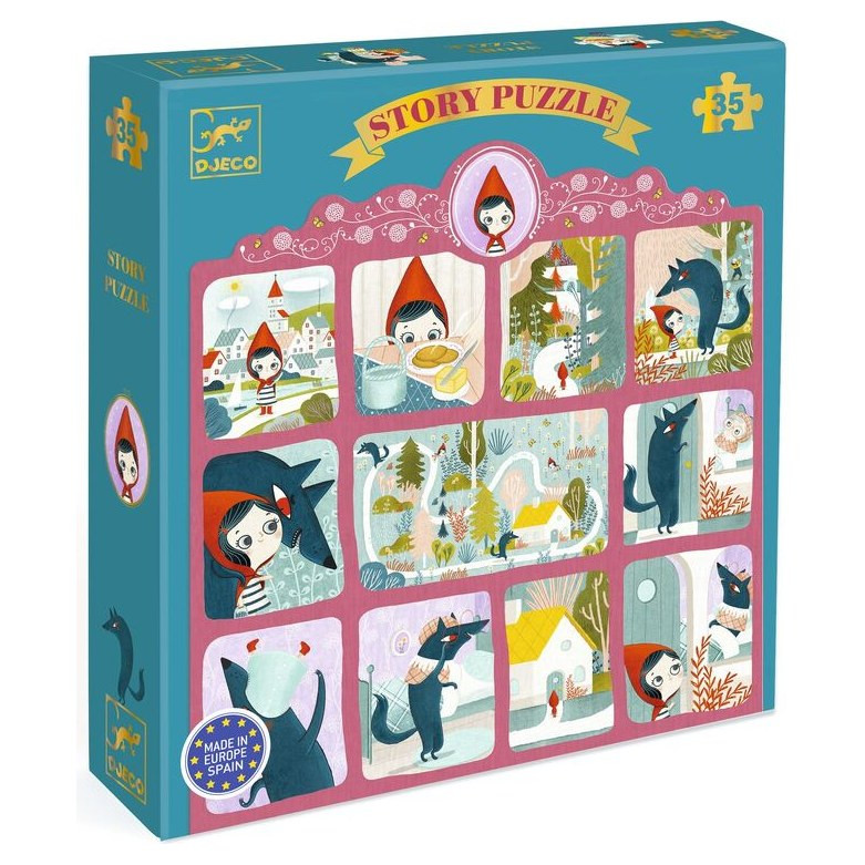 Djeco Little Red Riding Hood 35pc Story Puzzle - image 3