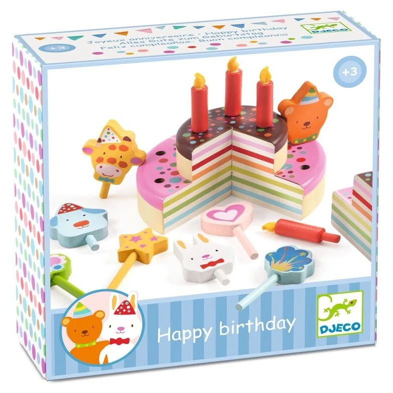 Djeco Happy Birthday Cake & Candles Set - image 7