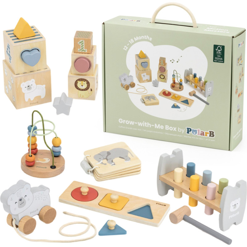 Viga Grow with Me Educational Toy Box - Motion Masters 12-18 Months