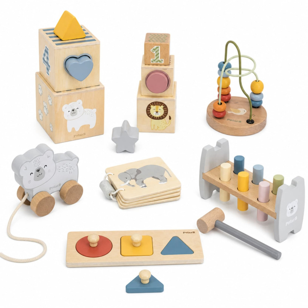 Viga Grow with Me Educational Toy Box Montessori 1 Years