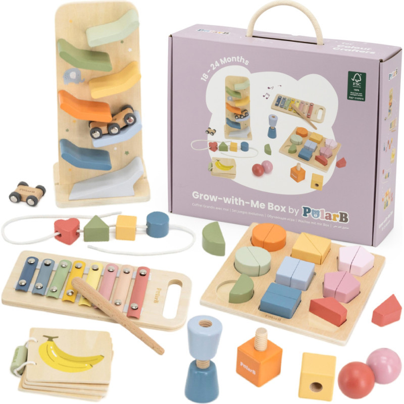 Viga Grow with Me Educational Toy Box - Colour Crafters 18-24 Months
