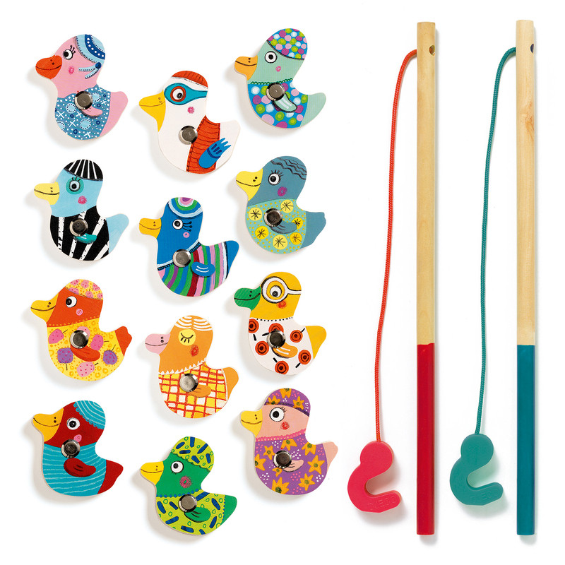 djeco duck magnetic fishing game 1