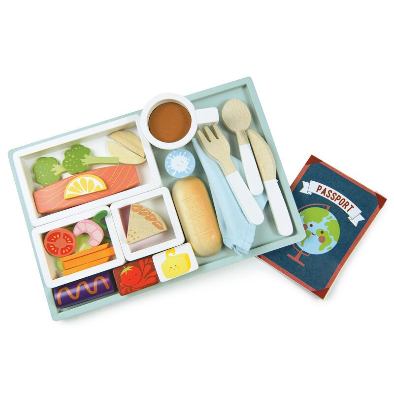 Airline Meal Tray pretend play set by Tender Leaf Toys