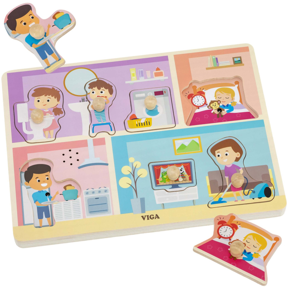 helping around the house sound puzzle for kids