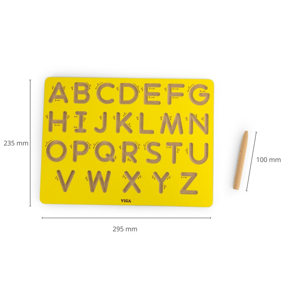 Viga Uppercase wooden Tracing Board