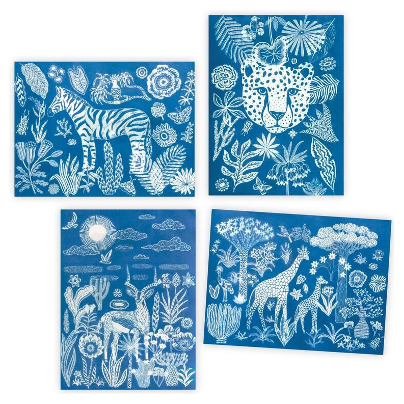 Djeco Night Time in the Savannah Cyanotype Workshop - image 2