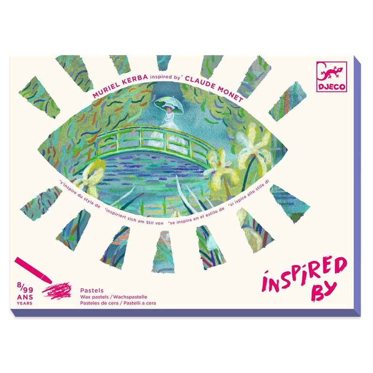 Djeco Inspired by Water Lily Pond-Claude Monet-Wax Crayons - image 5