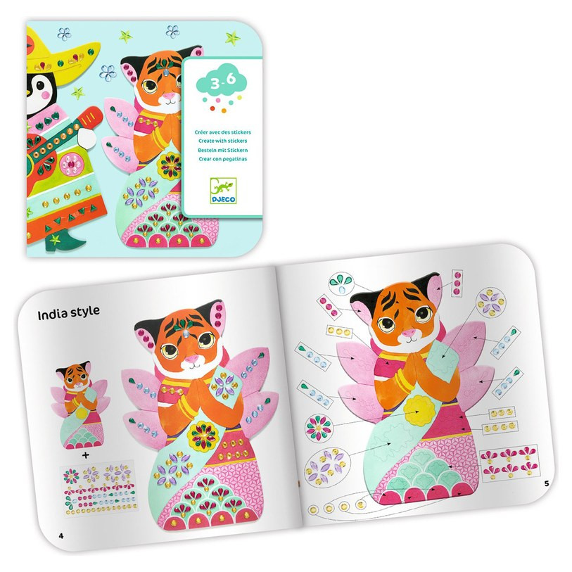 Djeco Rhinestones and Collage Sticker Set - image 4