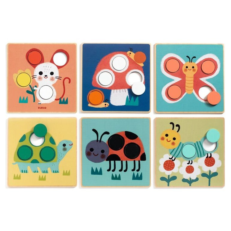 Djeco Spotimage Colour Spot Matching Wooden Game - image 3