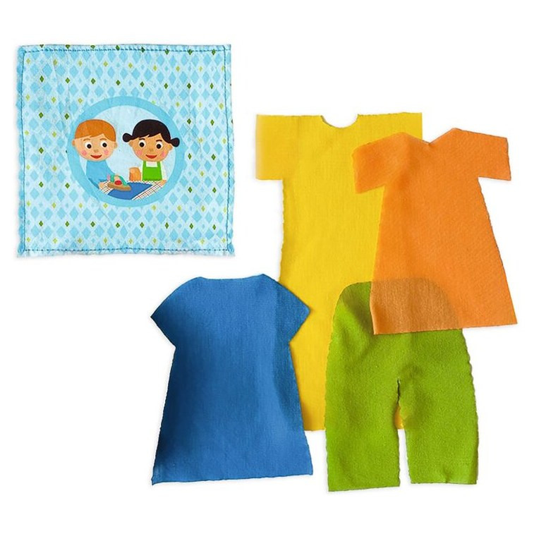 Djeco Pretend Play Ironing Board with Clothes to Iron - image 4