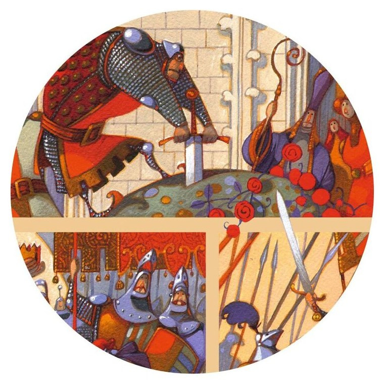 Djeco King Arthur 100pc Story Puzzle - image 2