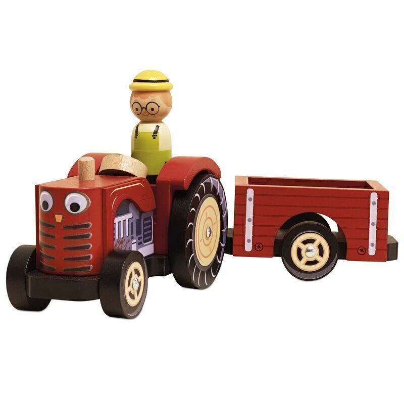 Le Toy Van Farmyard Tractor & Trailer