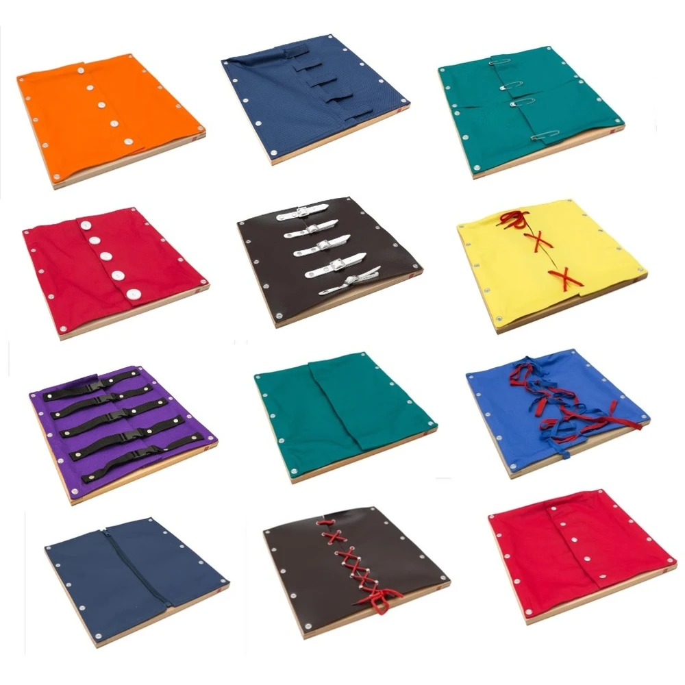 Montessori 12 Life Skill Frame Boards