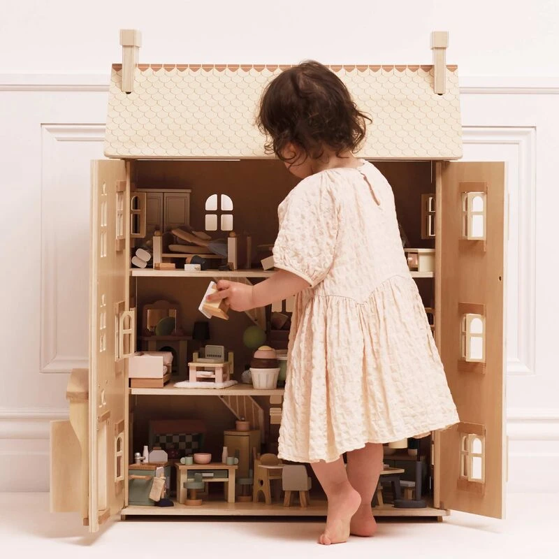 Natural Wood Dolls House
