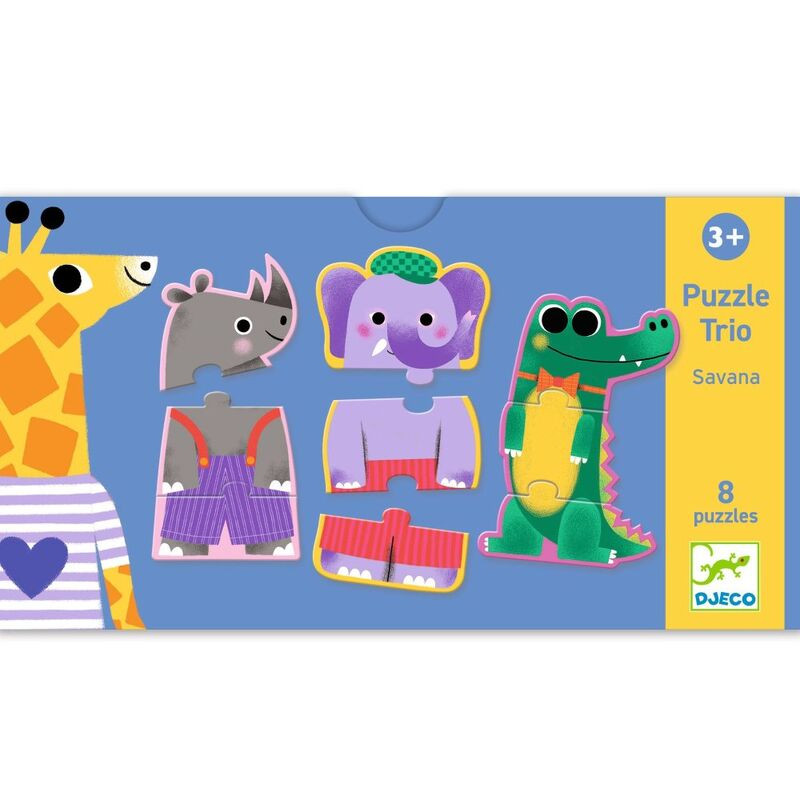 Djeco Savana Trio 24pc Puzzle 1