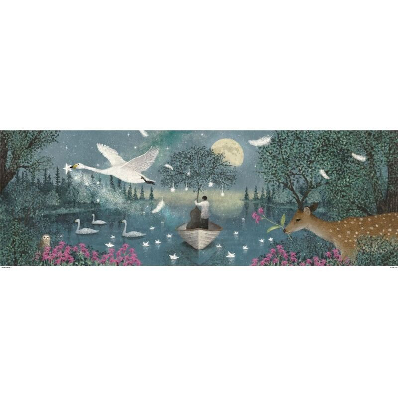 Djeco Hymn to the Moon 1000pc Gallery Puzzle with Poster