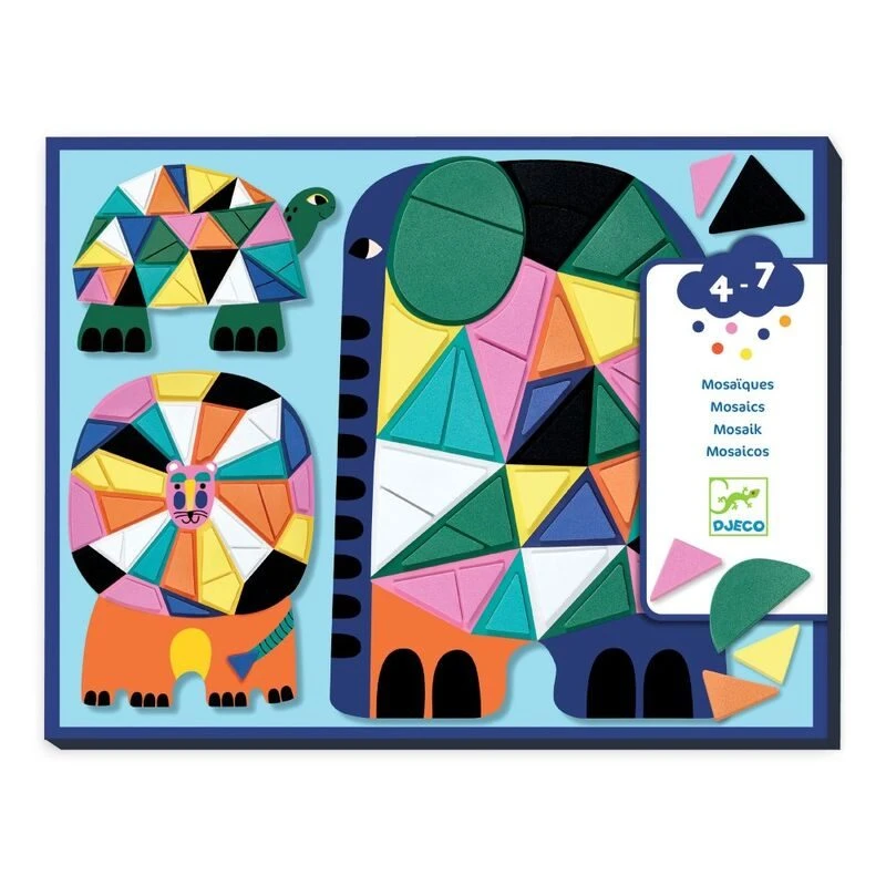 Djeco Africa Foam Mosaic Collage Box