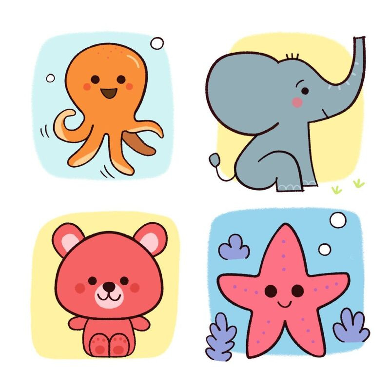 Djeco Step by Step Babies & Co Animals Learn to Draw