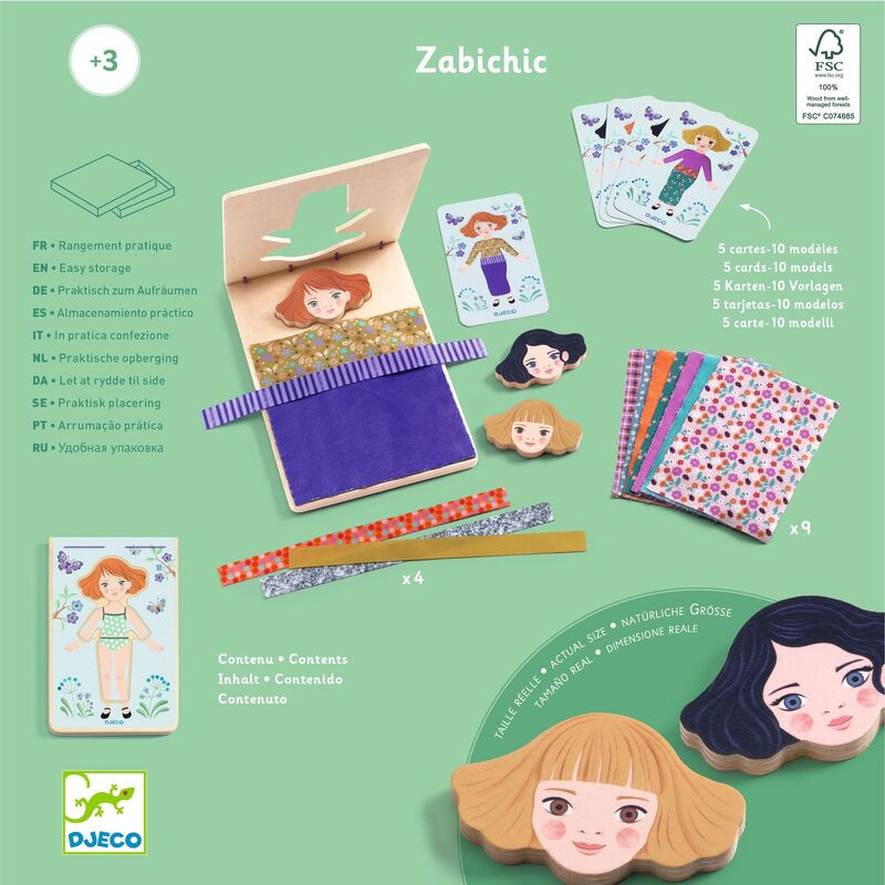 Djeco ZabiChic Dress-up Fashion Game 1
