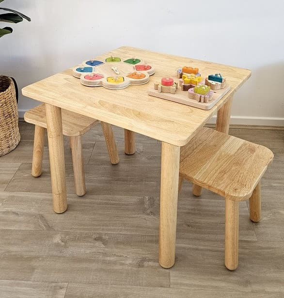 Kids Classic Wooden Stools