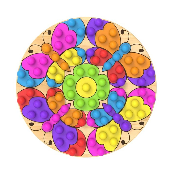Little Pegz Butterfly Mandala Pegboard