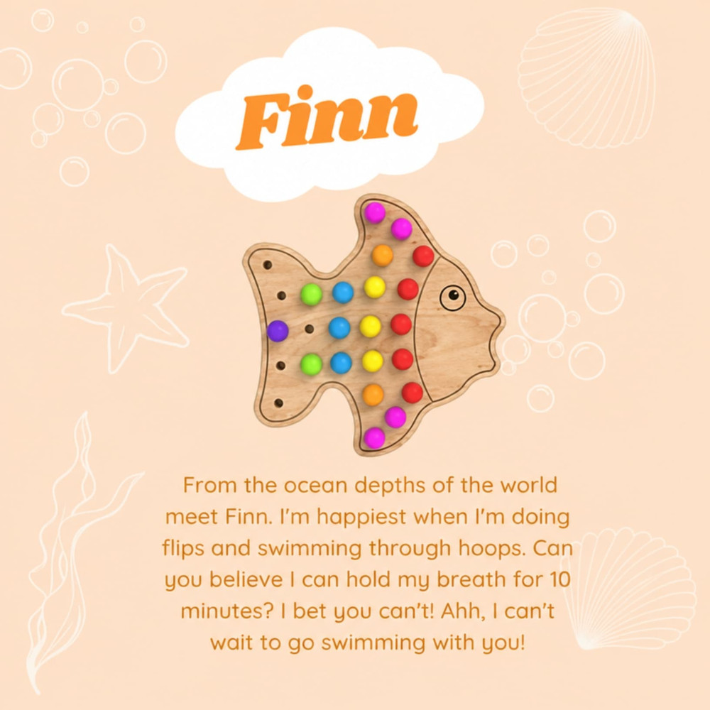 Finn The Fish Pegboard