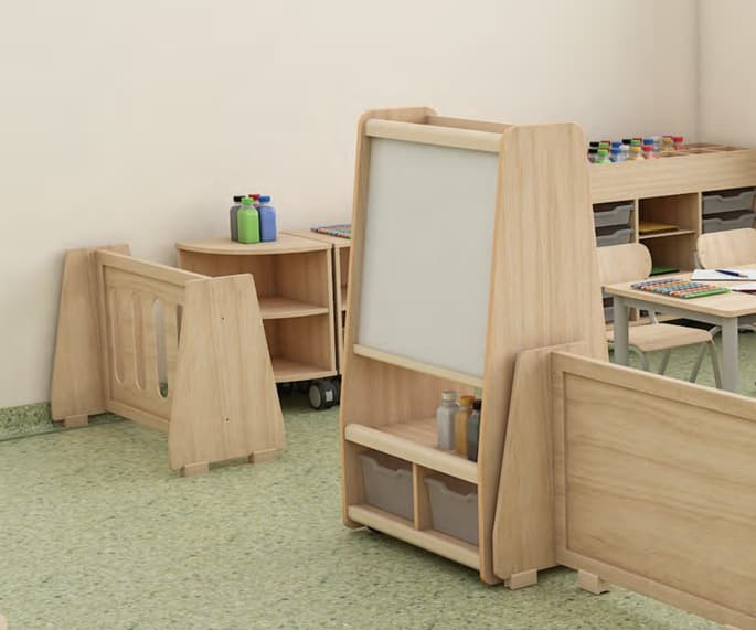 room divider in classroom