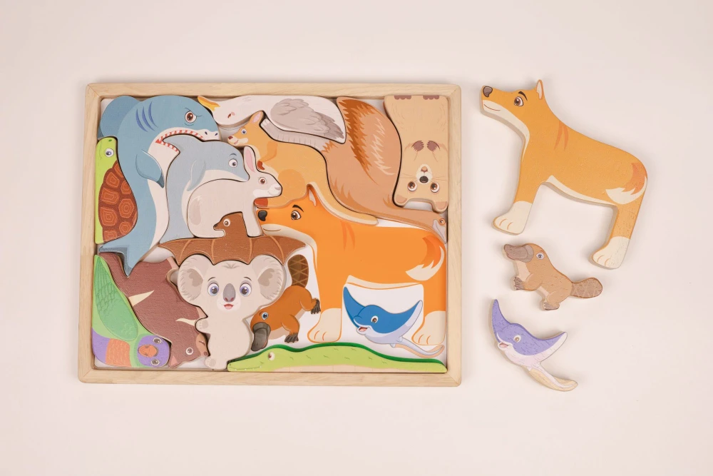 Qtoys Australian Wildlife Puzzle & Playset - image 6