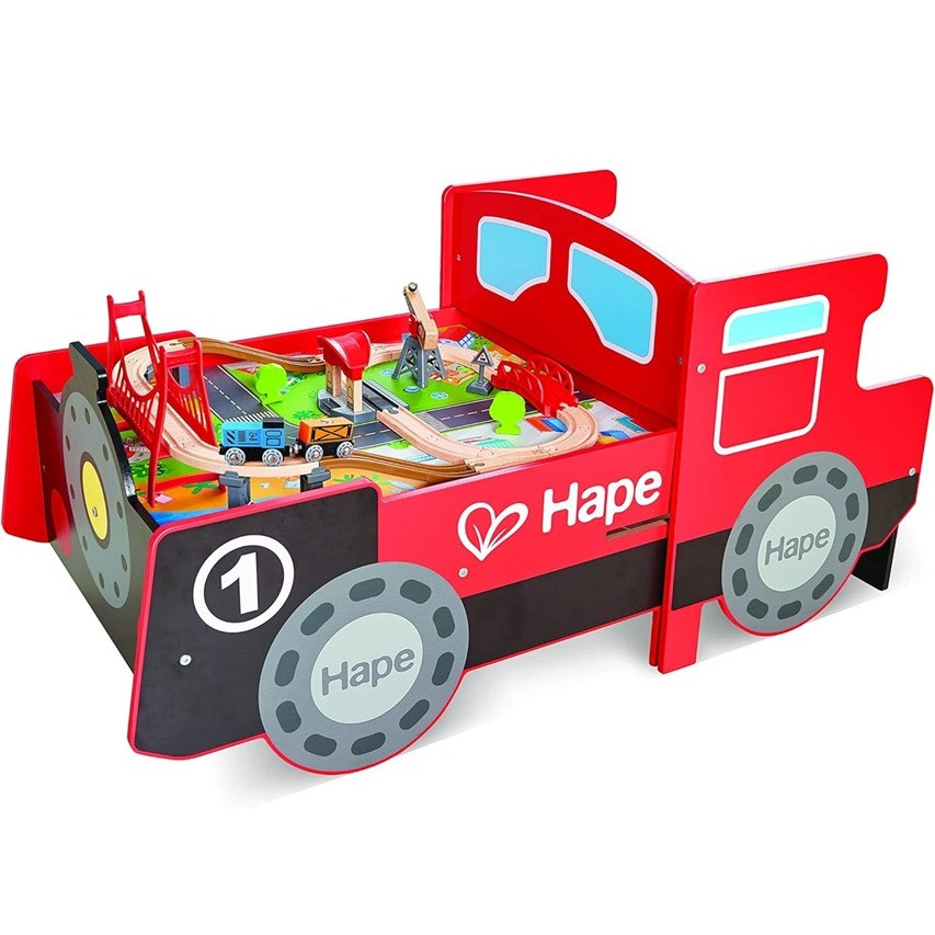 hape ride on and foldable train table