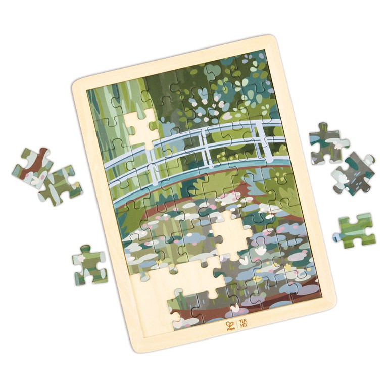 Hape Monet Water-Lily Garden Jigsaw Puzzle 49 Pcs
