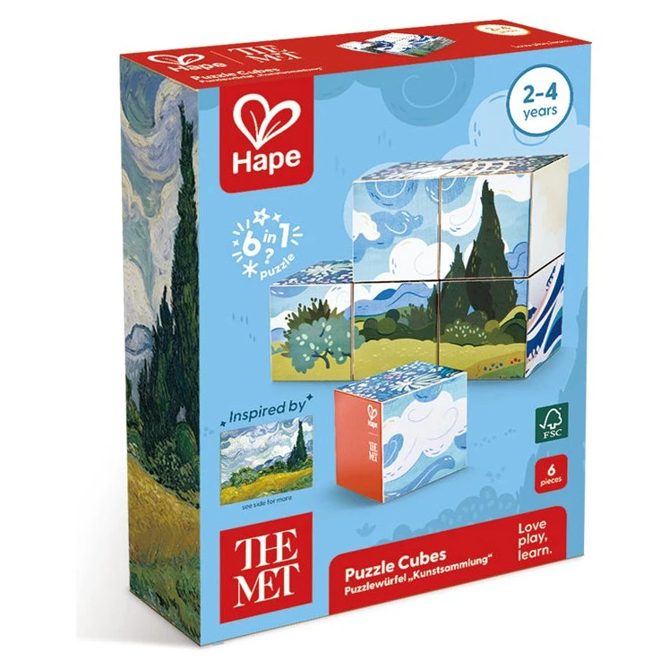 Hape The Met Art Puzzle Cubes - image 2