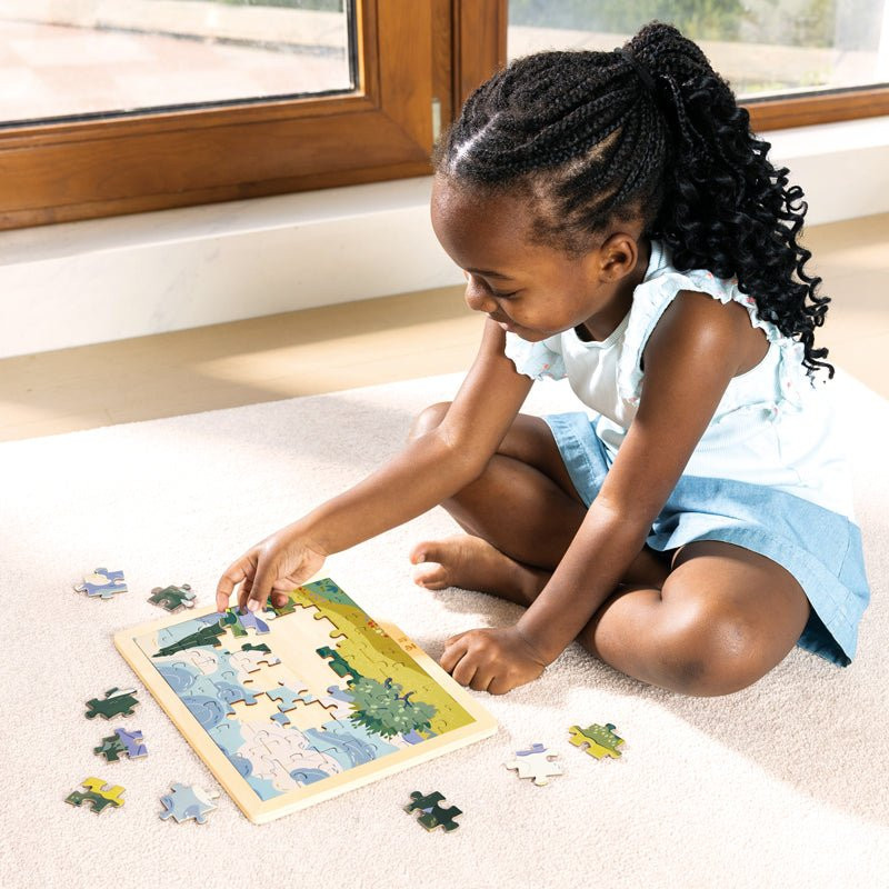Hape Van Gogh Cypresses Jigsaw Puzzle 49 Pcs - image 3
