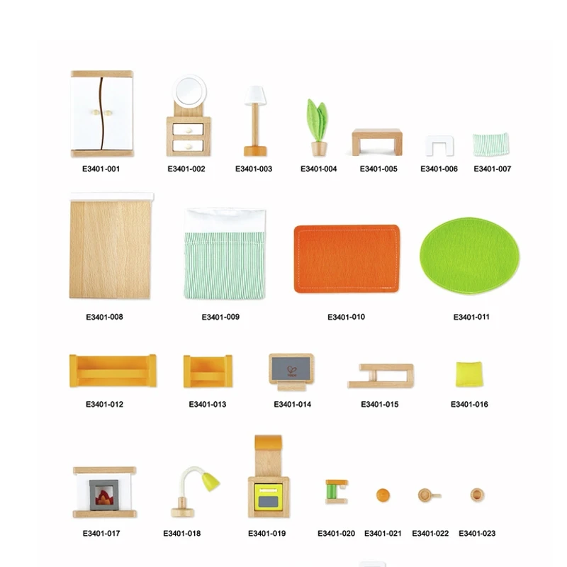 Hape All Season Dollhouse Furniture & Accessories