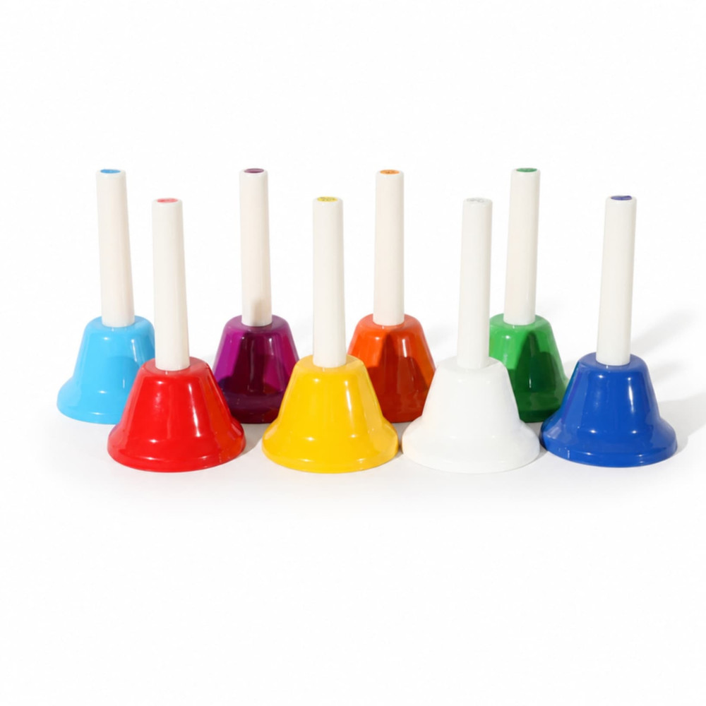 Rainbow Hand Bell Set – 8 Musical Bells