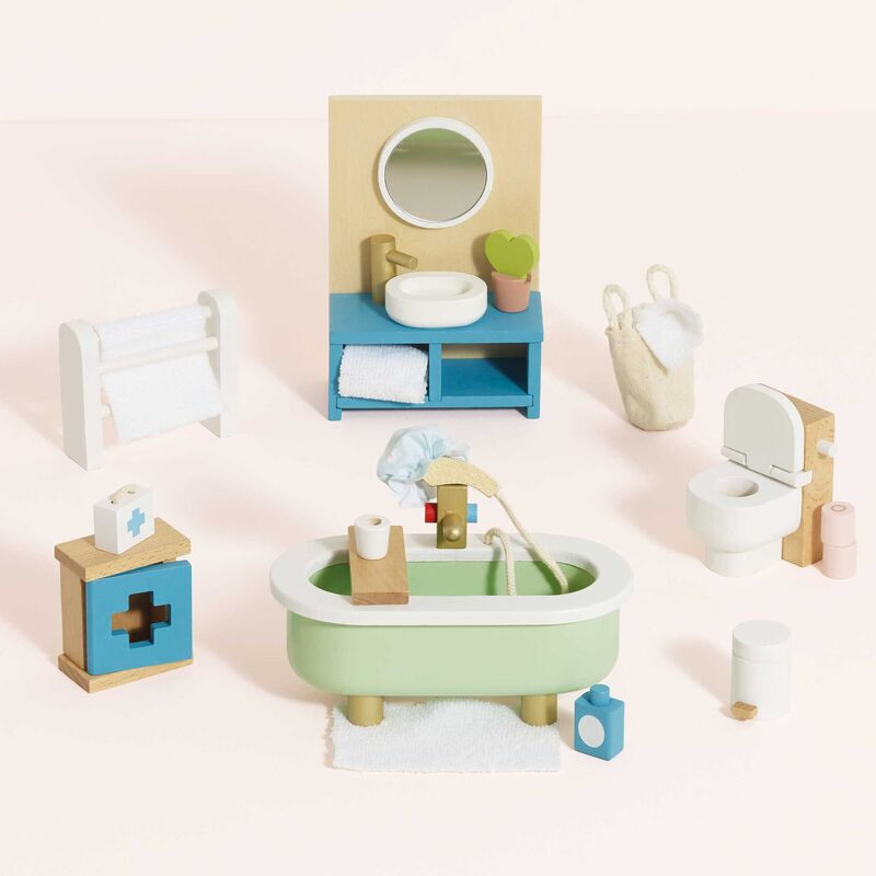 Le Toy Van Deluxe Dolls House Furniture Set - Bathroom 
