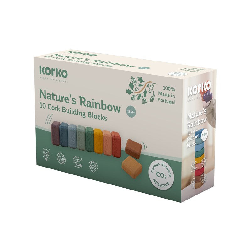  Korko Nature's Rainbow Cork Block Set