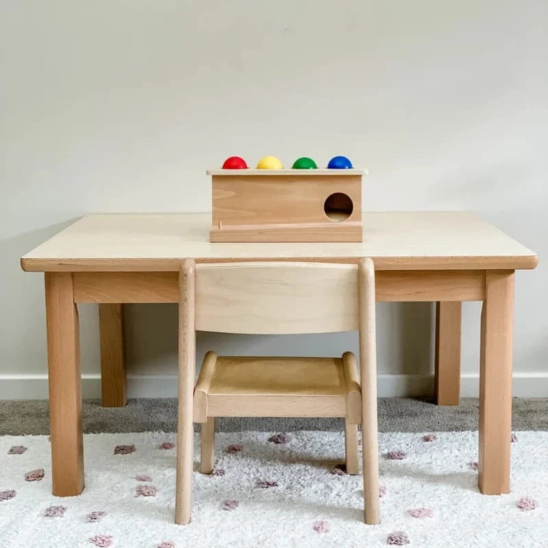Montessori Table & Chair Set for Toddlers