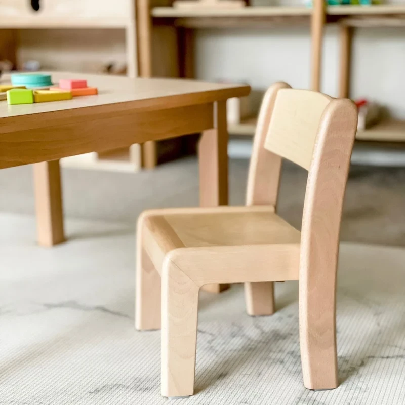 Deluxe Chair with Montessori Table and Chair Set 18 months