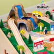 KidKraft Waterfall Train Table & 120 Piece Train Set