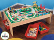 KidKraft Waterfall Train Table & 120 Piece Train Set 1