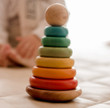 wooden stacking rings