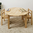 Qtoys Natural Wooden Round Children's Table - Large